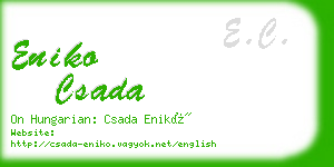 eniko csada business card